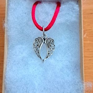 Silver Angel Wings Necklace